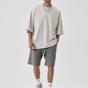 ラウンドネック半袖 Tシャツ A4056