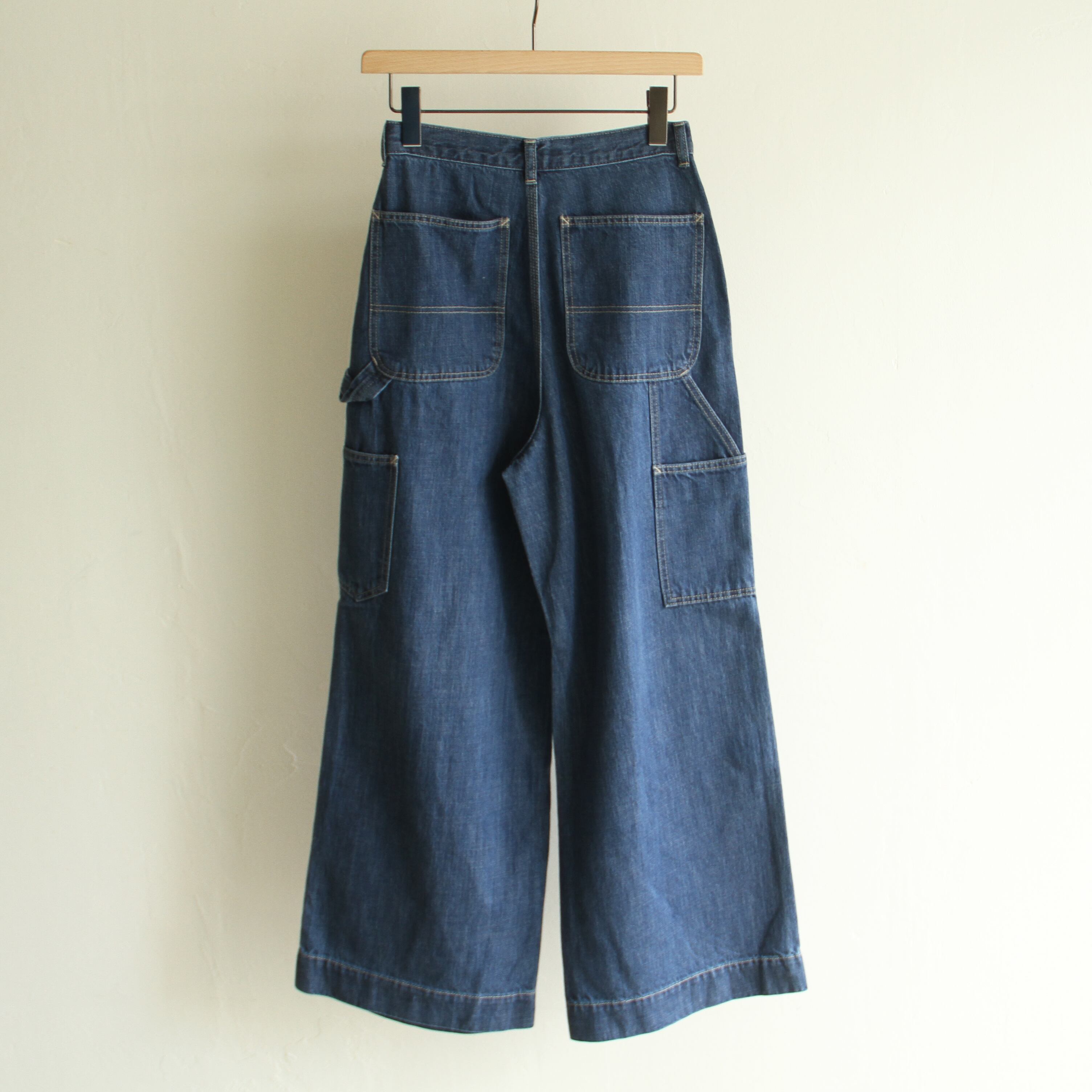 PHEENY Natural slub denim wide painter pants | Terminal