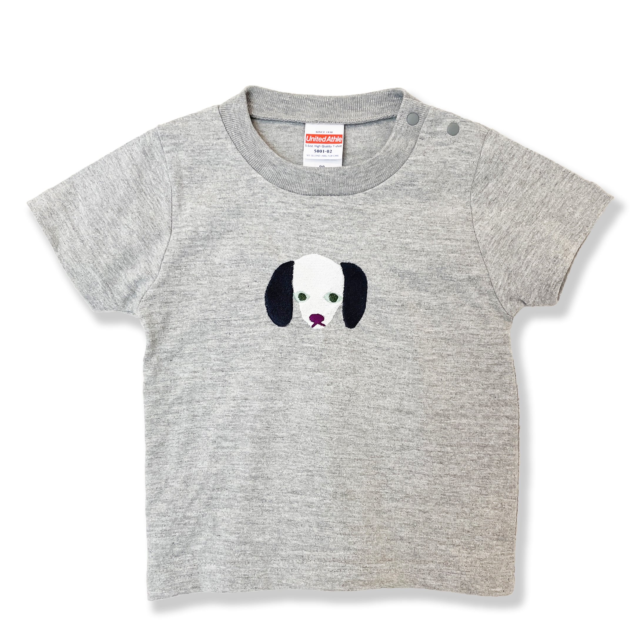 クルーネックTシャツ キッズ ミックスグレー | このえ工房