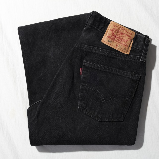 極美品 30×30 Levi’s 501 USA 97年 サルファーブラック デニムパンツ リーバイス