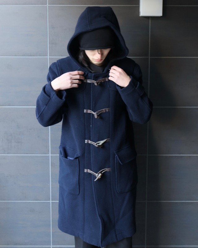 Mid-length wool duffel coat