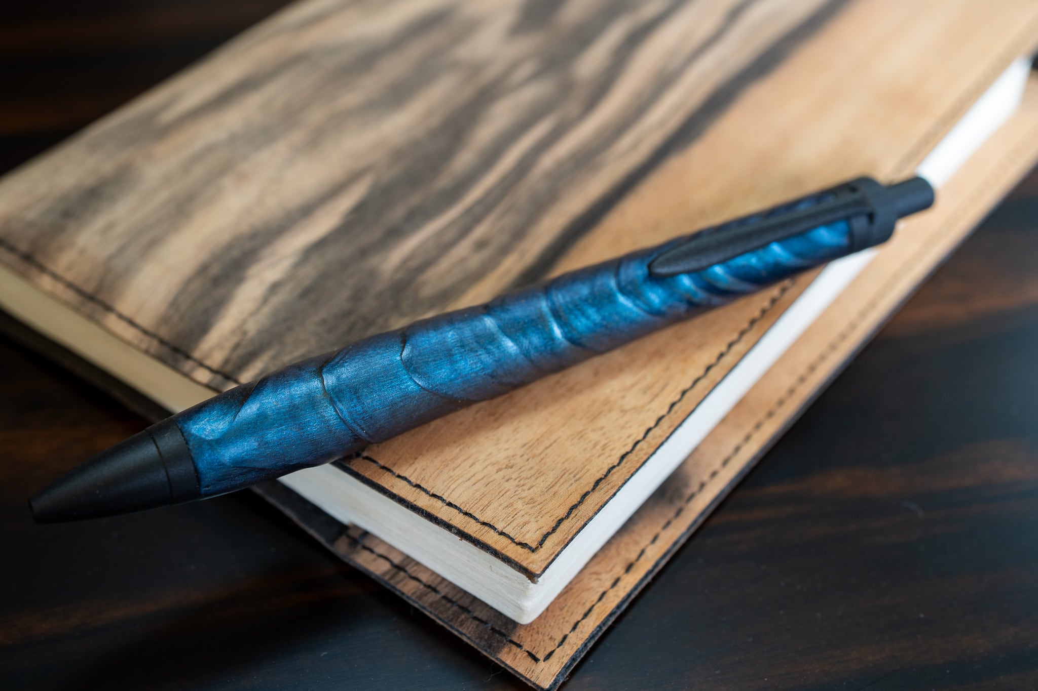 藍霞】杉 浮造り国産漆 受注生産品 | 木軸ペン工房 金杢犀