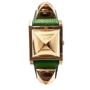 HERMES エルメス メドール レディースウォッチ グリーン 21514-202507