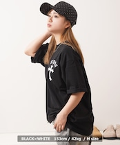 ◆ペイズリークロス アップリケ Tシャツ◆ng-28225