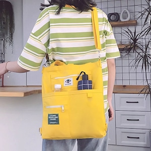 キャンバス トートバッグ リュック ショルダー 3way レディース 韓国 大容量 軽量 学生 大人 カジュアル 通勤 通学 シンプル キャンバスバッグ おしゃれ 大人可愛い 大人女子