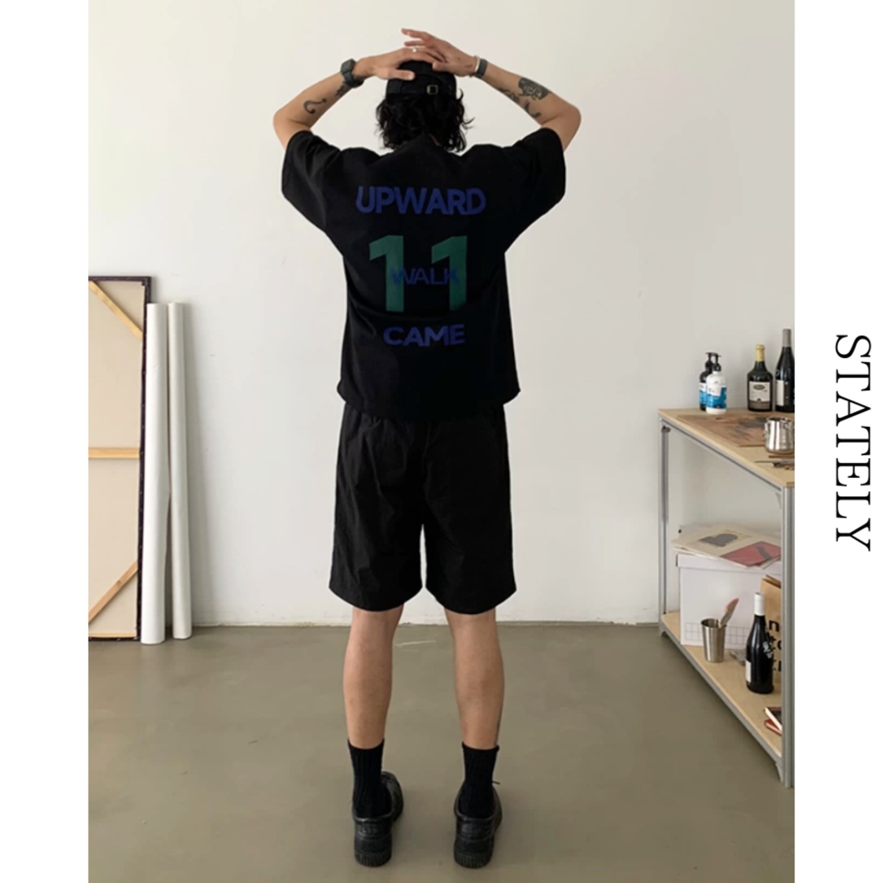 Upward Walk グラフィックTee/2color_T137・画像5