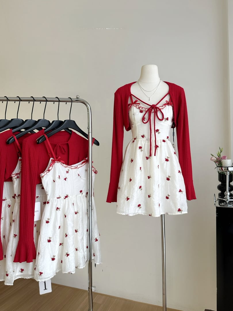 B3 キューティーフラッシュ　ロングジレ　カーディガン　羽織　ゴスロリ　赤 B3 キューティーフラッシュ ロングジレ カーディガン 羽織