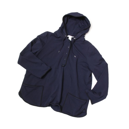 Doncaster 00s CottonSpandexMixHenryNeckHoodieTop