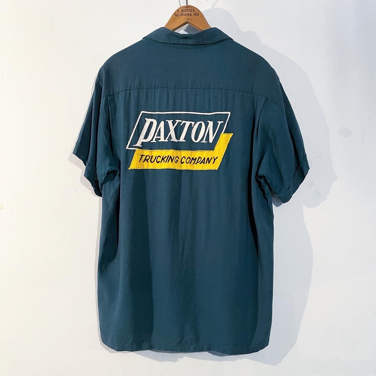 1960's Bowler's rayon bowling shirt gilet antiques / gilet flagship