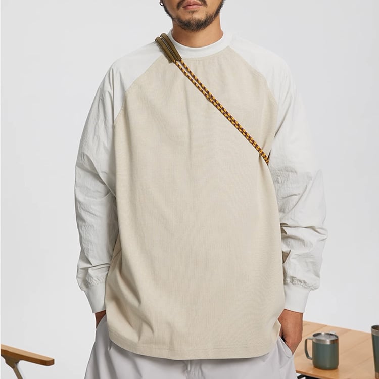 ★CONTRAST COLOR INNER BOTTLING SHIRT　　　A0705