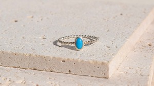 【小粒】Sleeping beauty turquoise ring 《silver925》【受注製作】