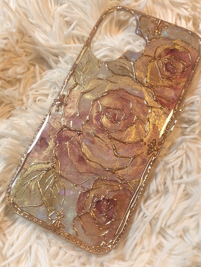 ☀️昼の部☀️【iPhoneケース】真夜中美術館　アンティークrose