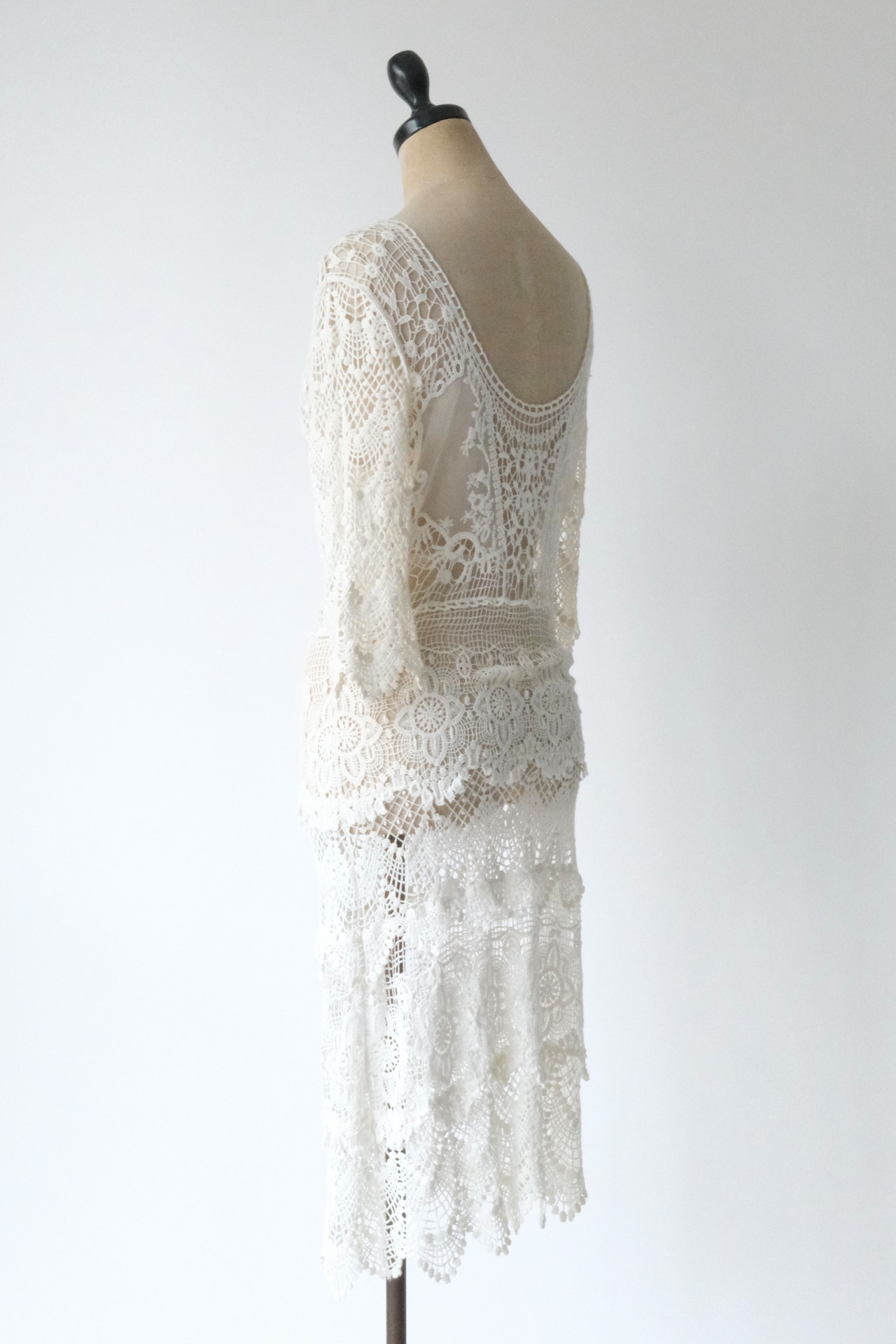floral lacy mini dress
