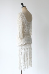 floral lacy mini dress