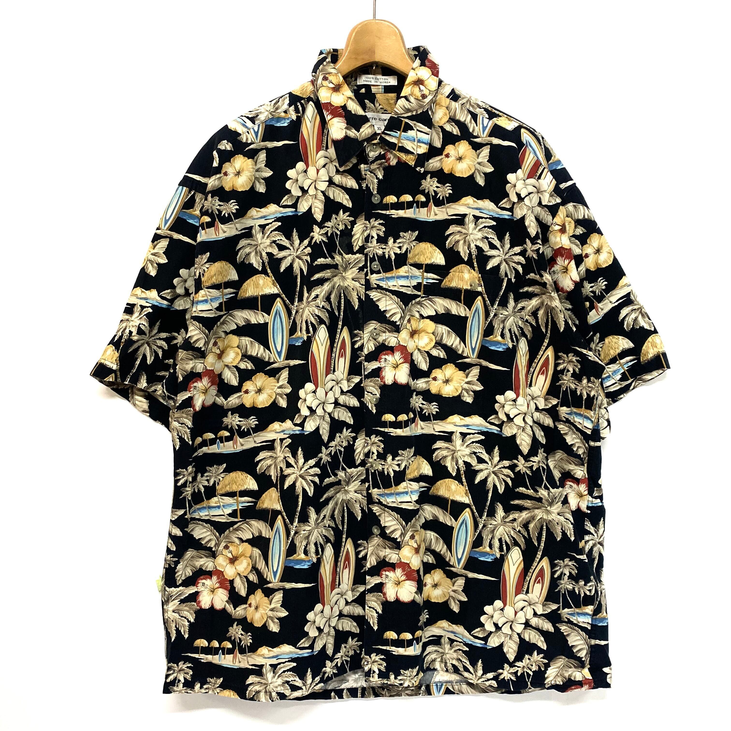 pierre cardin ピエールカルダン 半袖 アロハシャツ 総柄シャツ メンズ