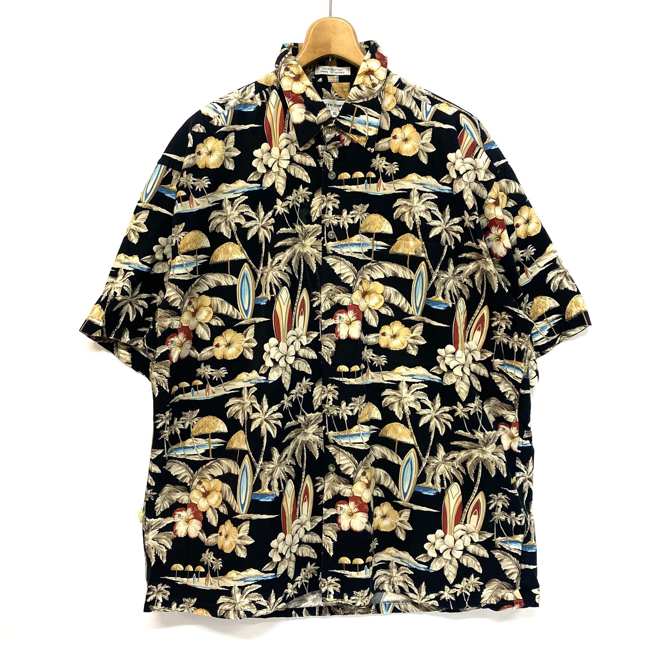 pierre cardin ピエールカルダン 半袖 アロハシャツ 総柄シャツ メンズ 