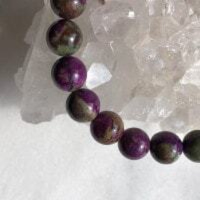 【レア】【超美石】アトランティサイト（スティヒタイト＆サーペンティン）10ｍｍ　ブレスレット 4218