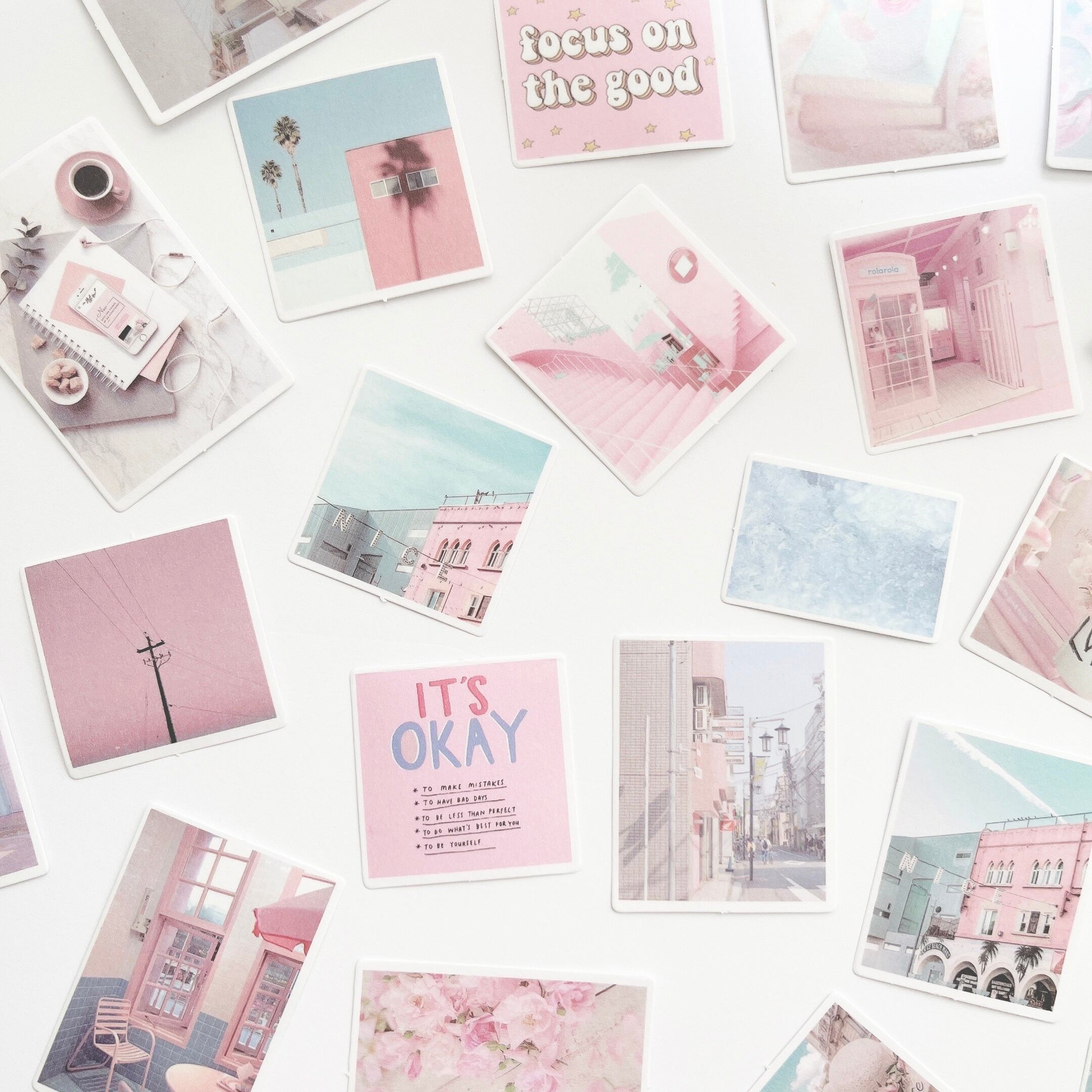 海外フレークシール pink 60枚入り