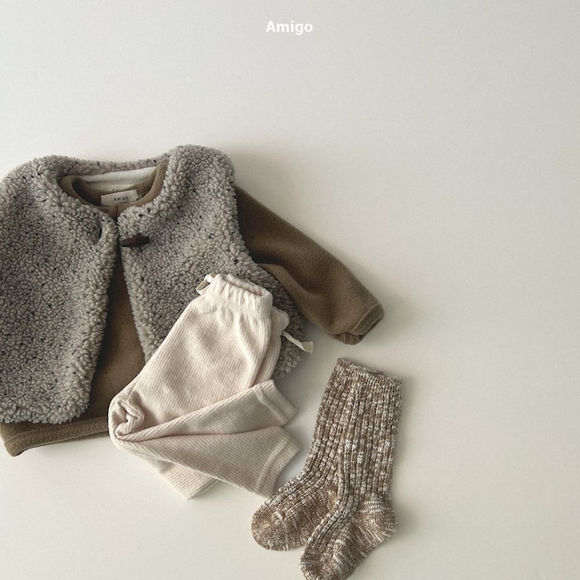 《即納》送料無料【Amigo】Linda Ribbed Leggings