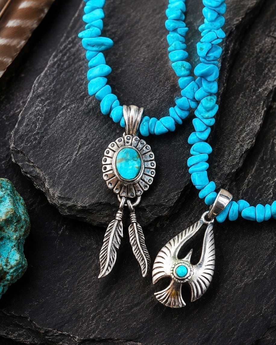 ❗️★‼️再々入荷‼️★❗️Lani uli Indian turquoise necklace