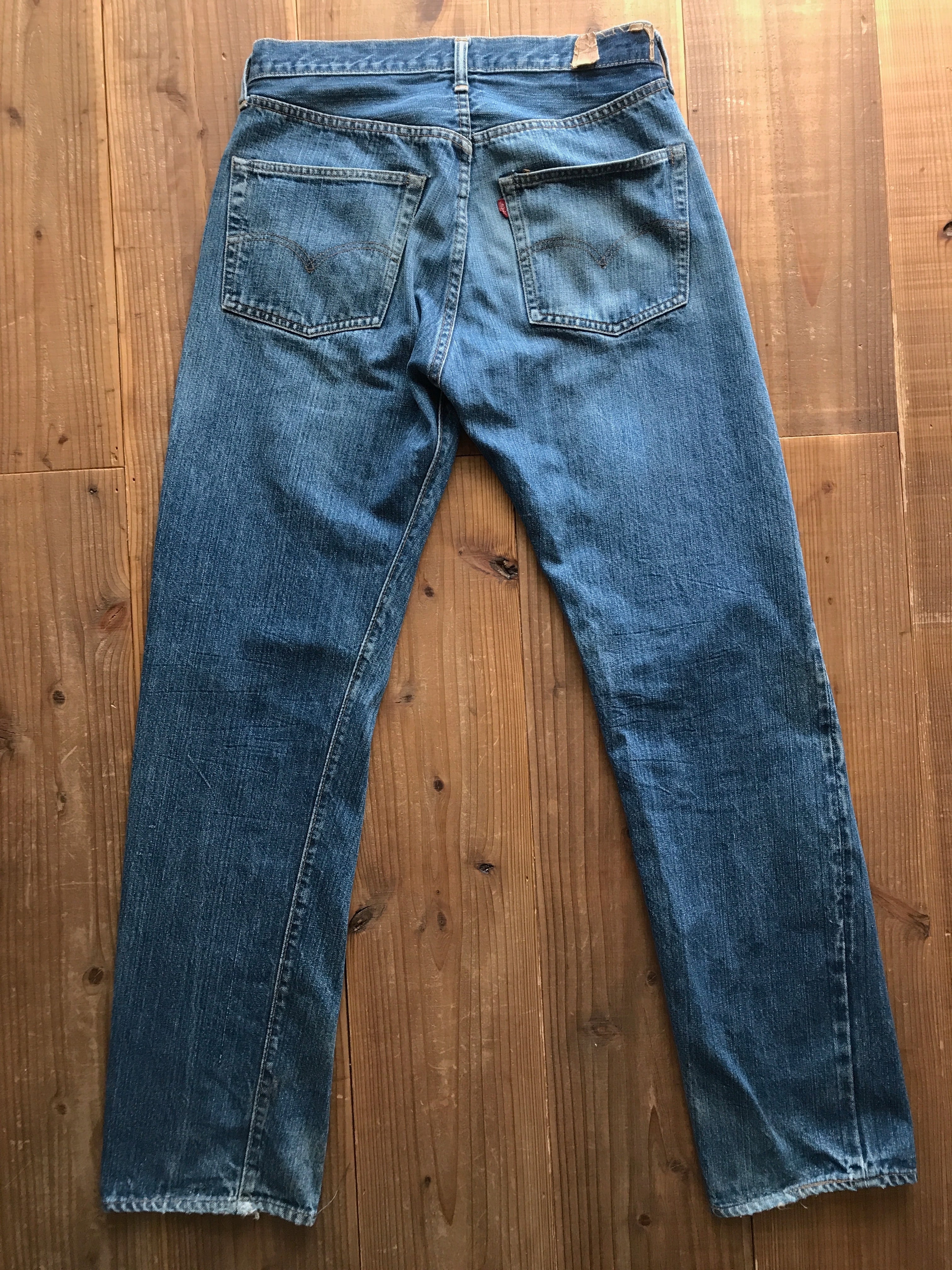 70's Levi's 501 66前期　デニムパンツ　リペア跡あり