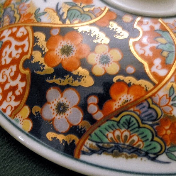 有田焼・錦松梅・蓋付・小鉢・2客セット・No.161205-54・梱包サイズ60