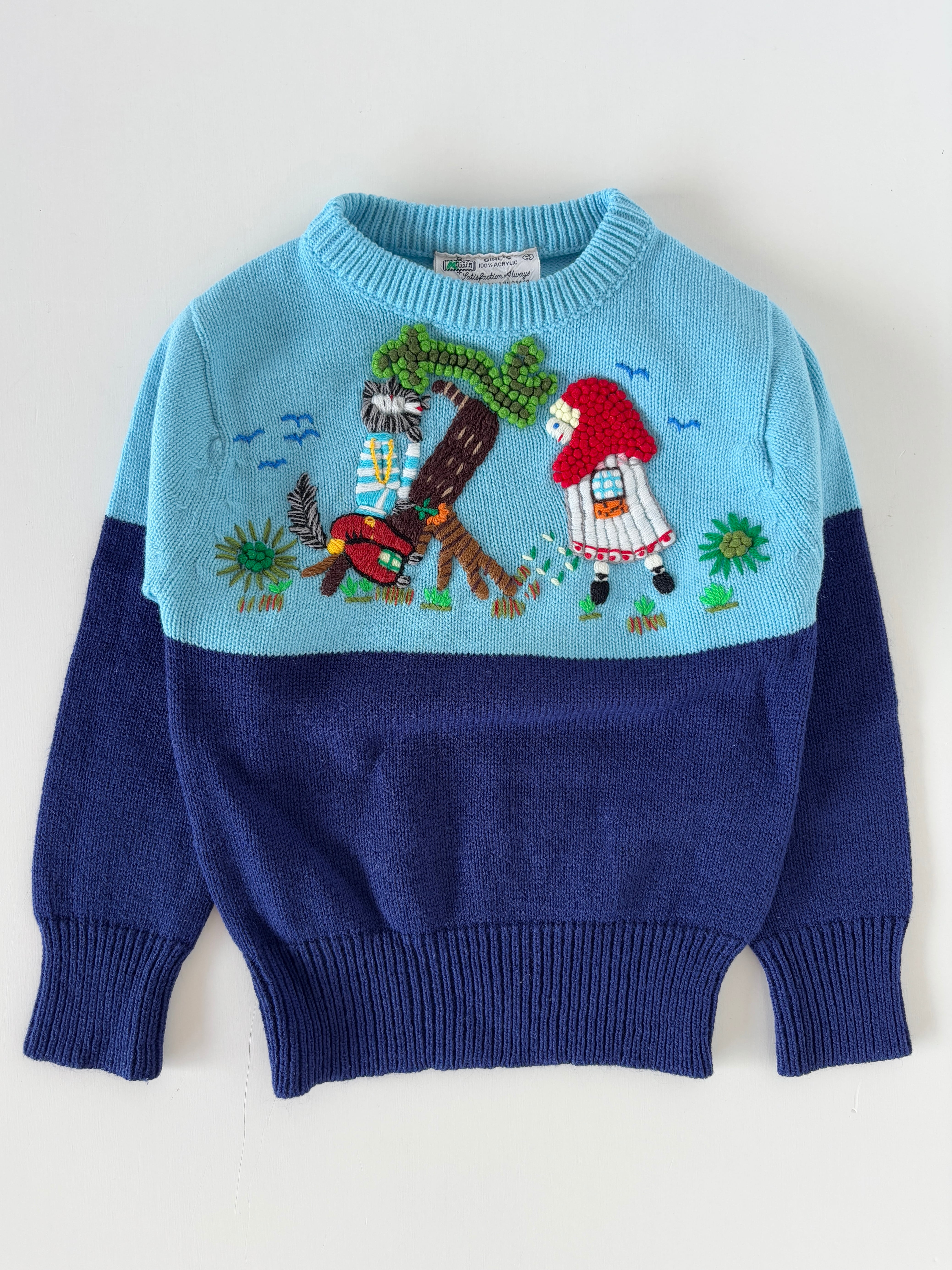 【2T相当・vintage 】赤ずきんニット