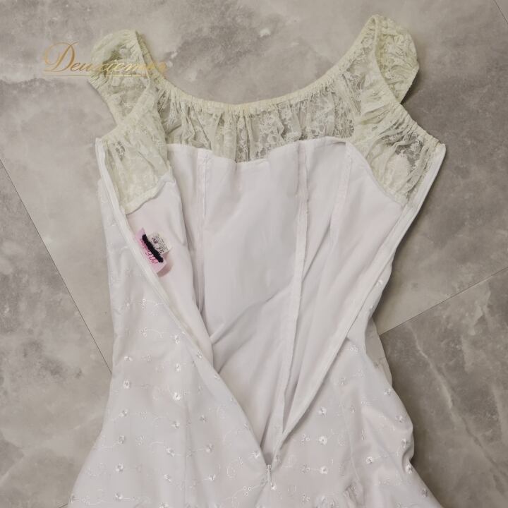 フラダンス 衣装 ワンピース ドレス ホワイト系 CC Fashions ハワイ製
