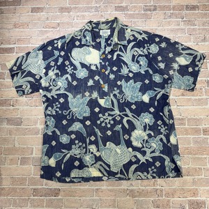 1970s SURF LINE P/O SHIRT 孔雀