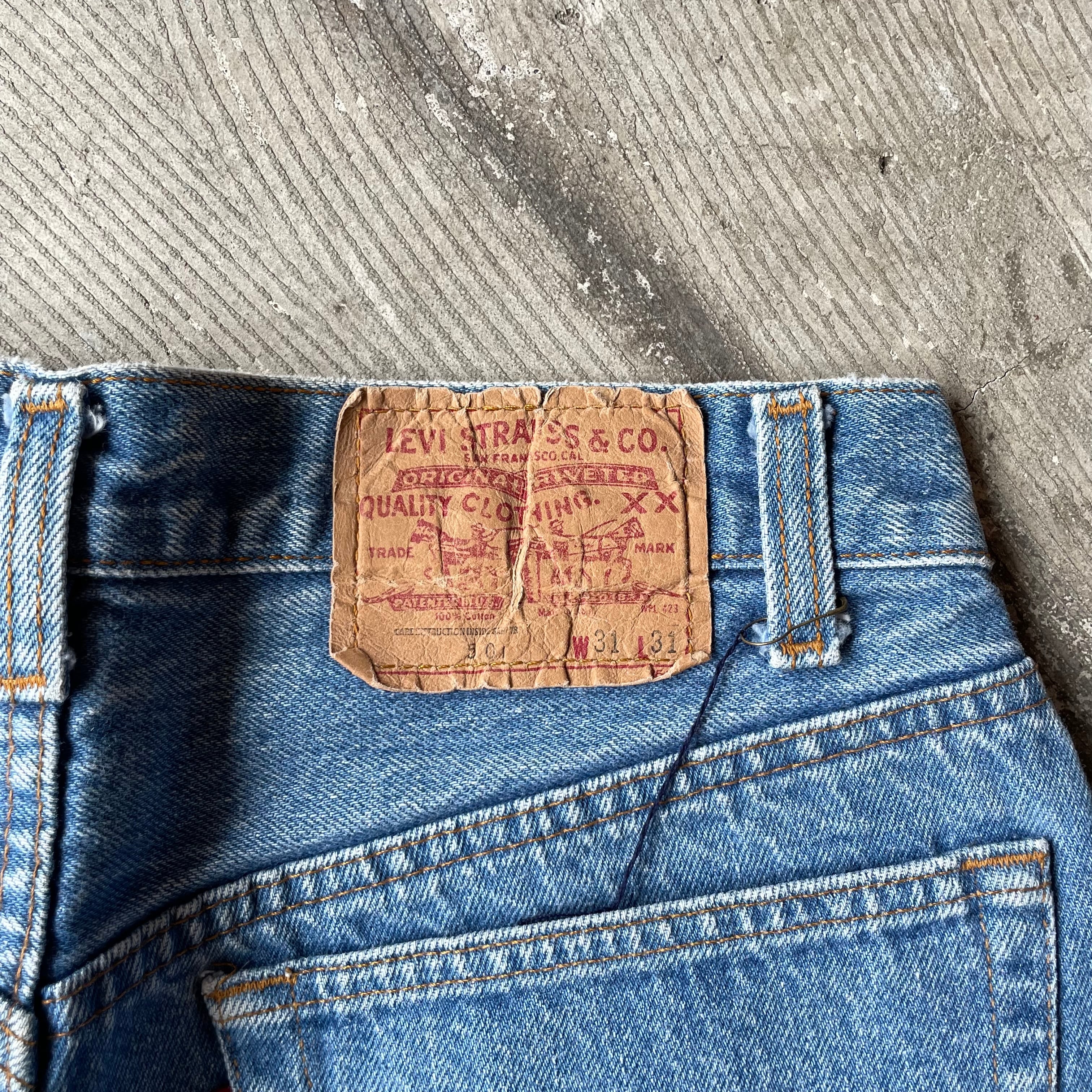 Levi's リーバイス505 パッチワーク デニム 32