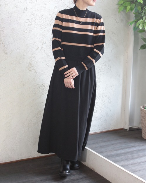 【BouJeloud】ドッキングニットワンピース　(251255)