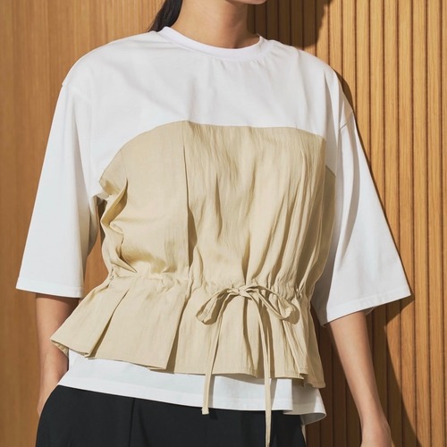 【 Audrey and Johnwad 】ビスチェ付きプルオーバー