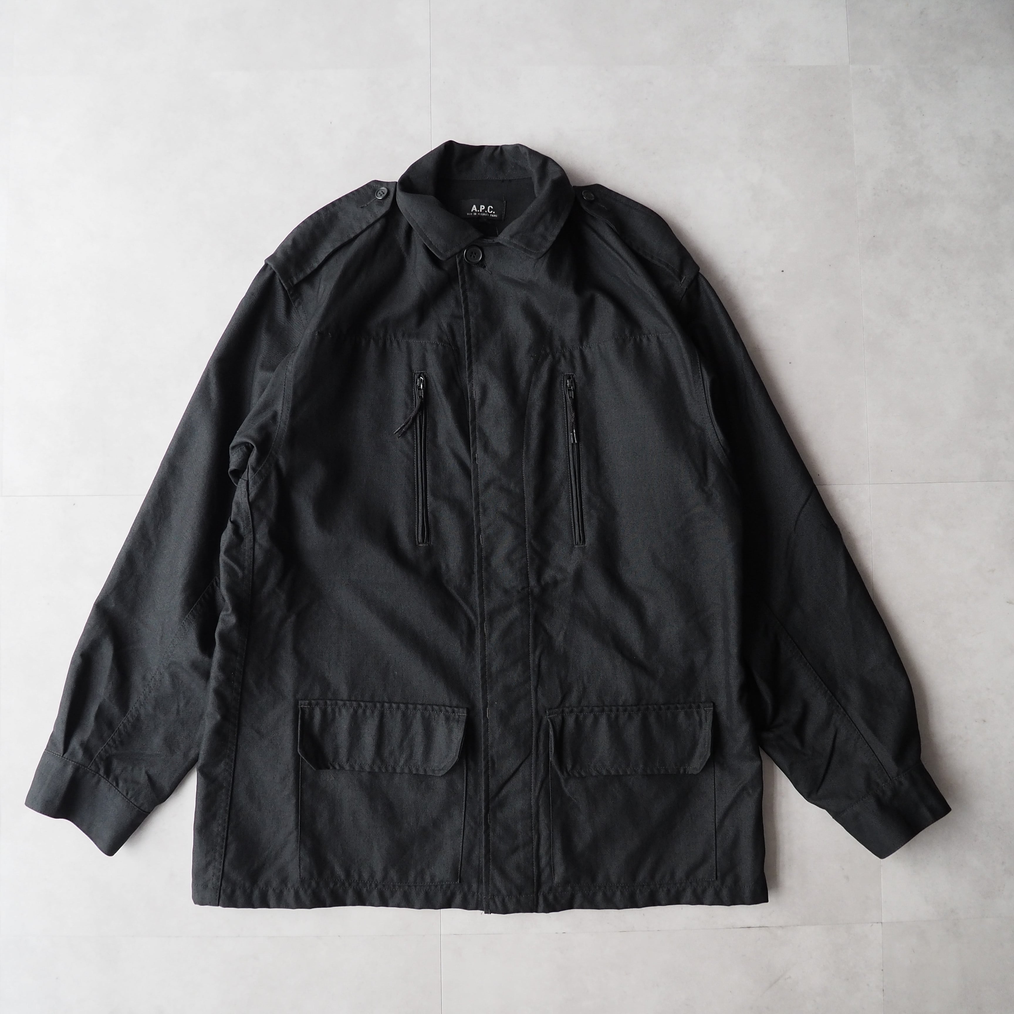 Early 90s “A.P.C.” F-2 sampling military jacket black 90年代