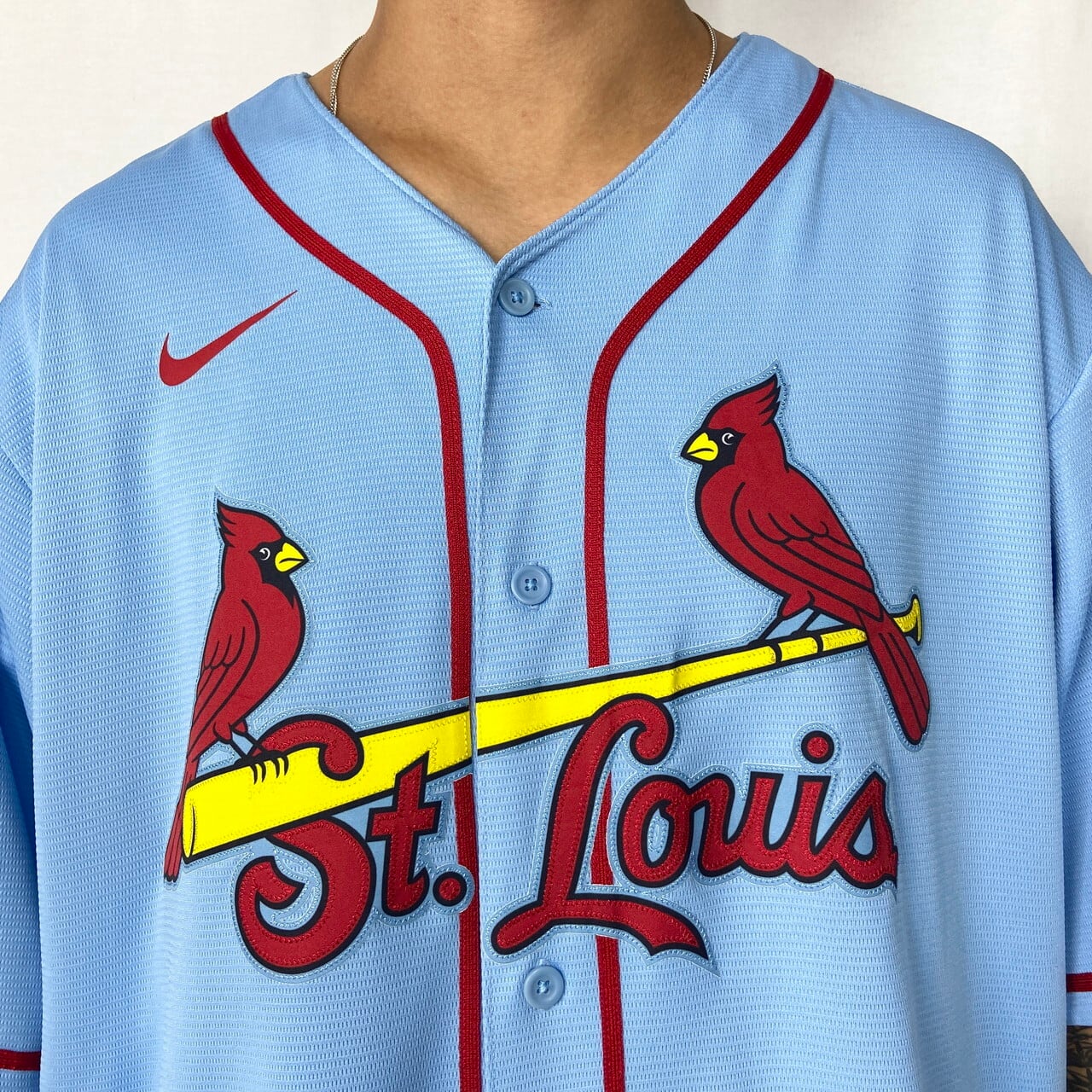 ユニフォーム 古着 90s St. Louis Cardinals メッシュ NIKE ナイキ MLB St.Lois Cardinals メッシュ ベースボールシャツ