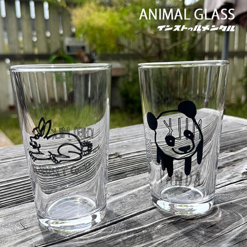 ANIMAL GLASS アニマルグラス ラビット パンダ コップ タンブラー 普段使い インストゥルメンタル 日本製