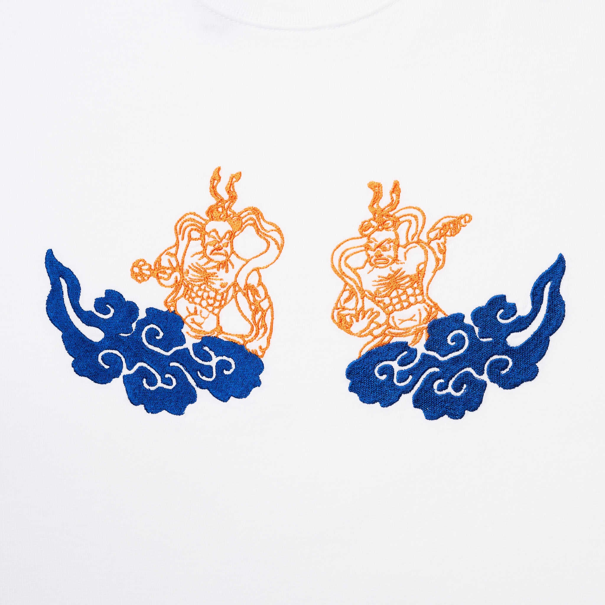 金剛力士像 仏像 オーセンティックスーパーTシャツ (刺繍) 7.1oz