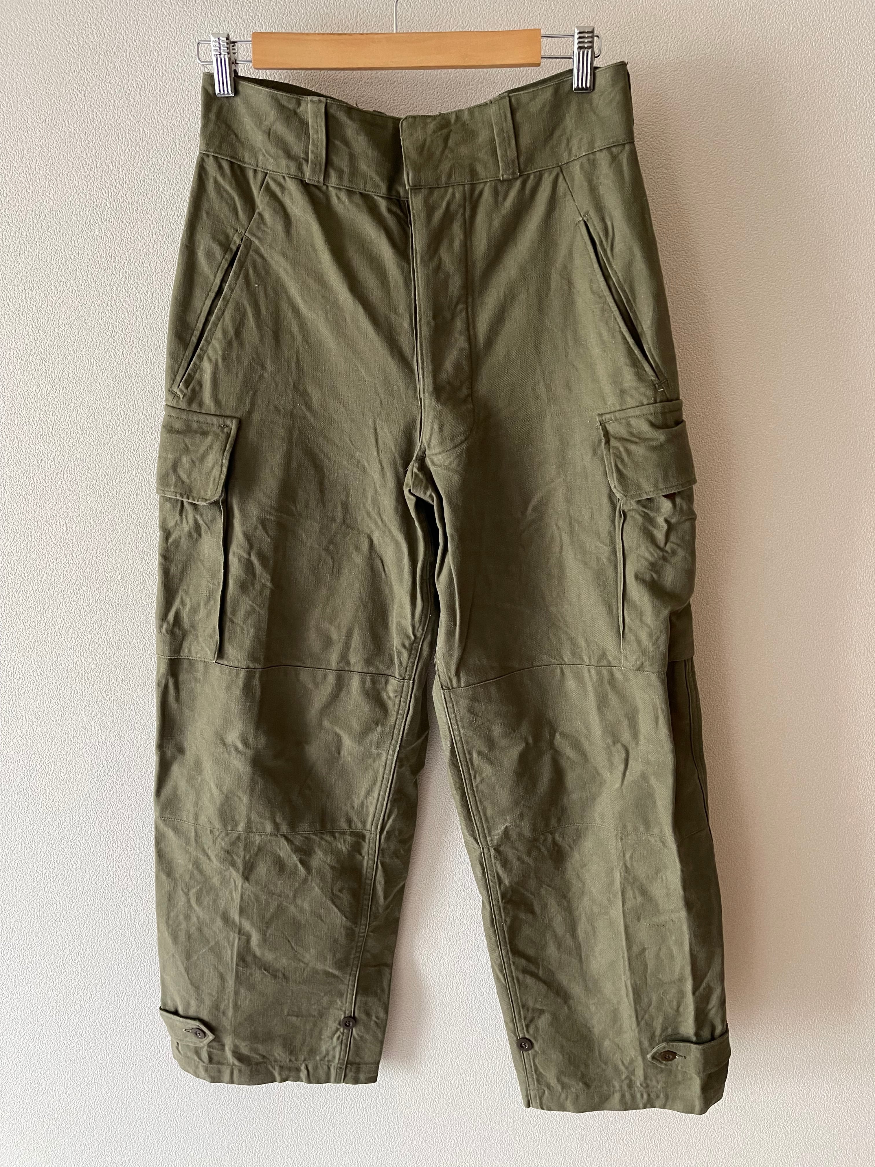 Vintage French Army M-47 field cargo pant size80