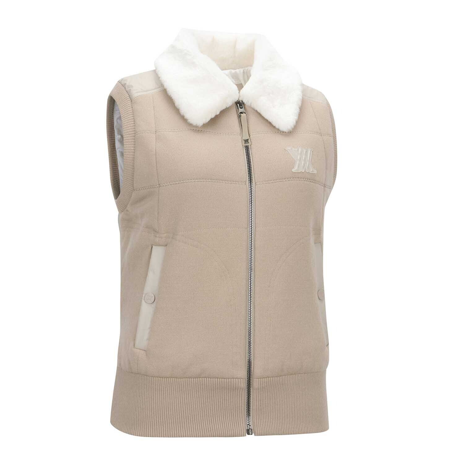 W FAKE FUR COLLAR HYBRID DOWN VT | ANEW GOLF JAPAN公式オンラインストア