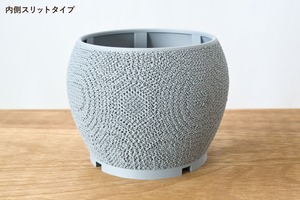 ころん鉢(4.5号サイズ)｜グレー