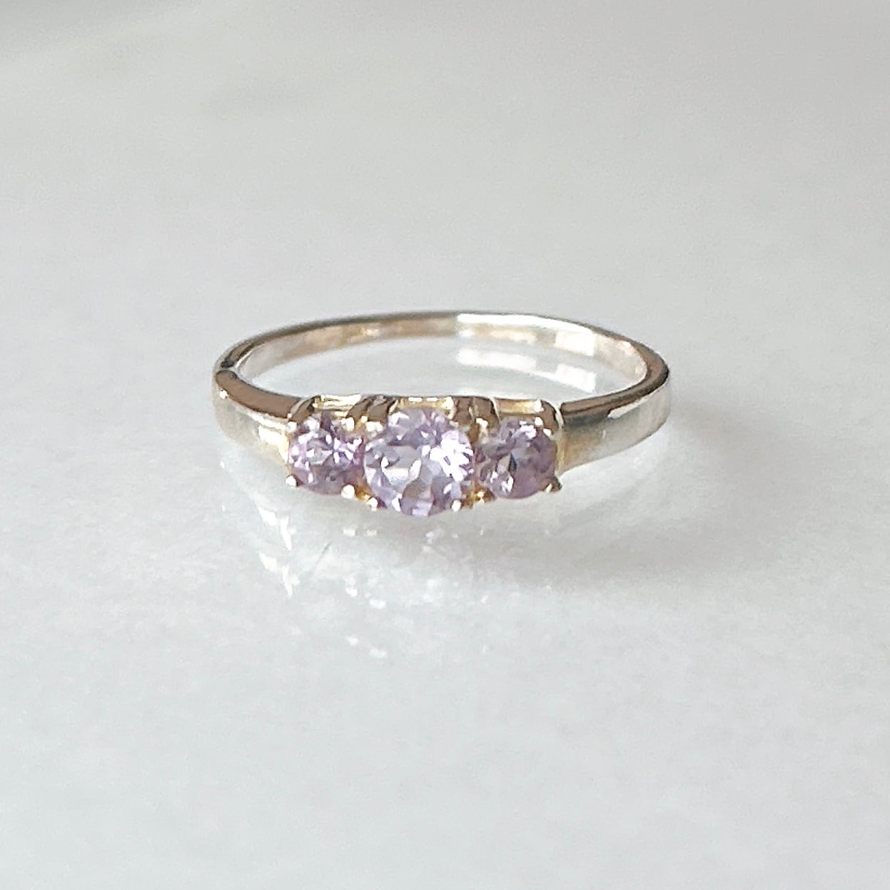 Three Drops Amethyst−アメジスト3粒リング