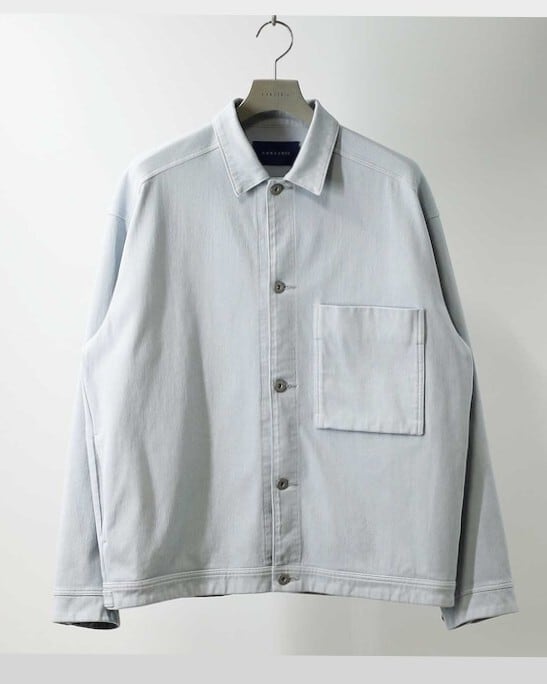 CURLY&Co.(カーリー) KNIT DENIM TRUCKER JACKET | サウスオレンジ