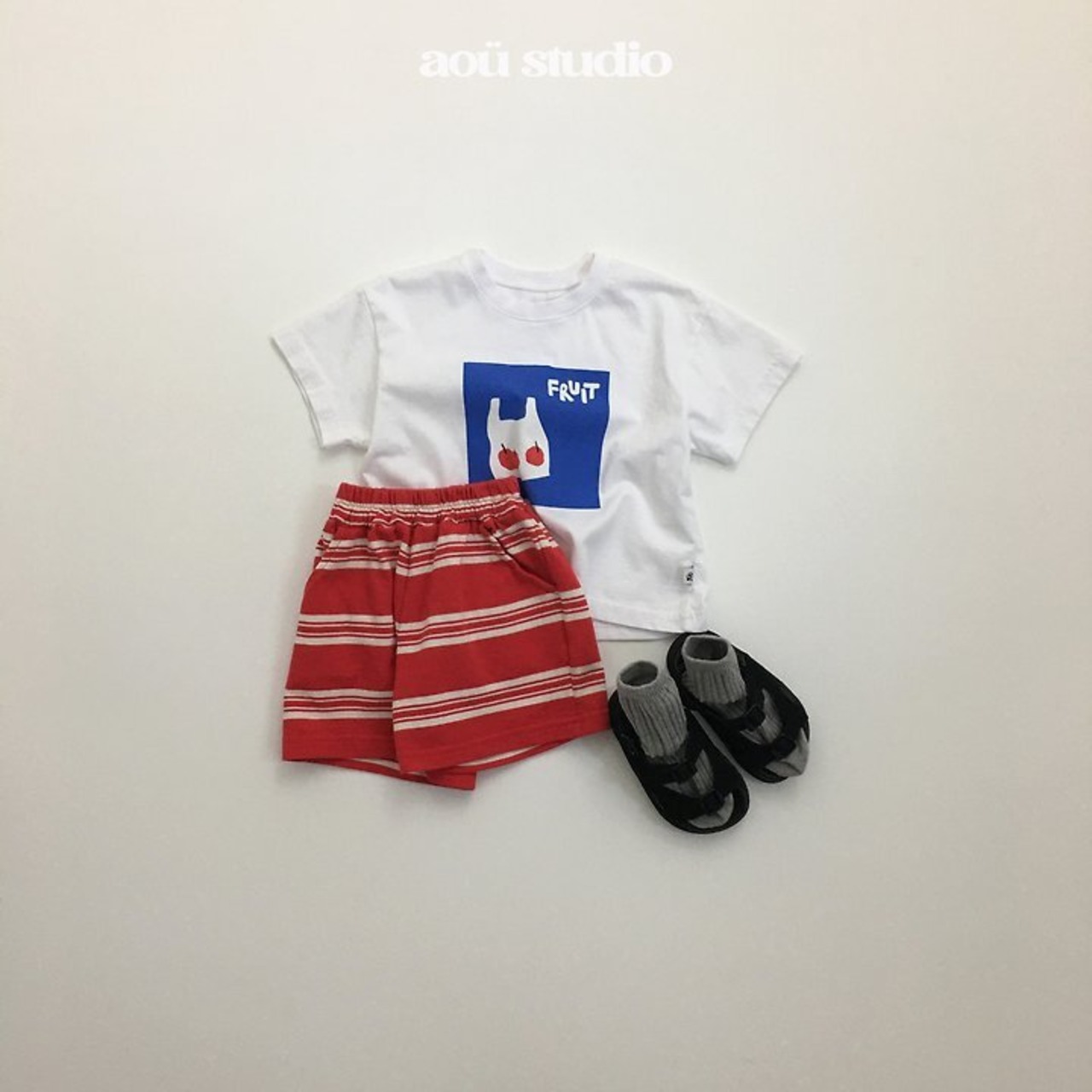 【取寄/韓国直送】aou studio 26/SM フルーツTシャツ｜夏服｜韓国子供服