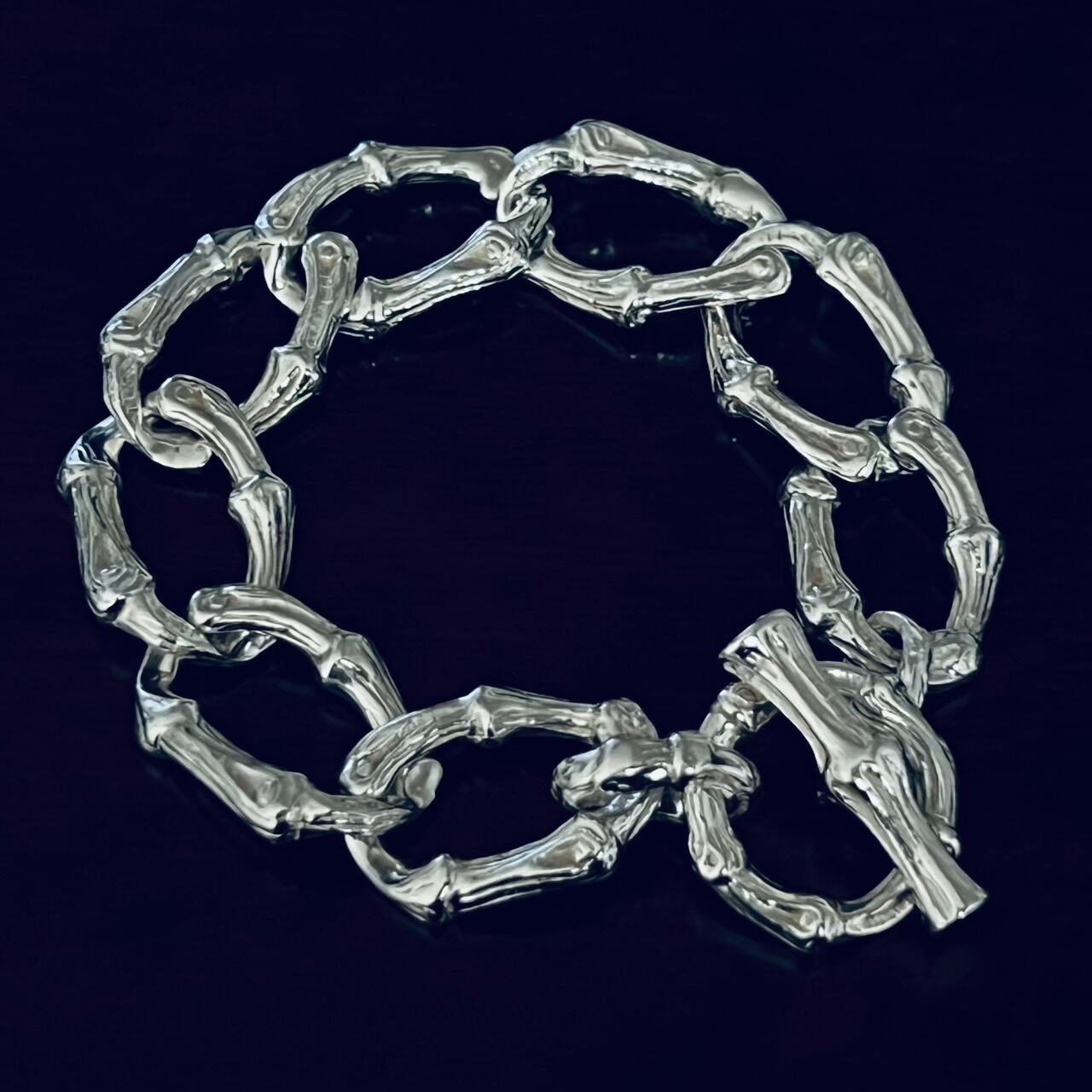 VINTAGE TIFFANY & CO. Bamboo Toggle Bracelet Sterling Silver