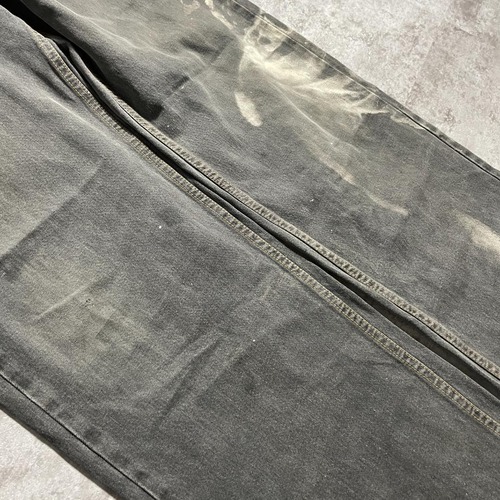 【W34 L34】 香港製 usa levi's 先染ブラック 569 詳細写真9