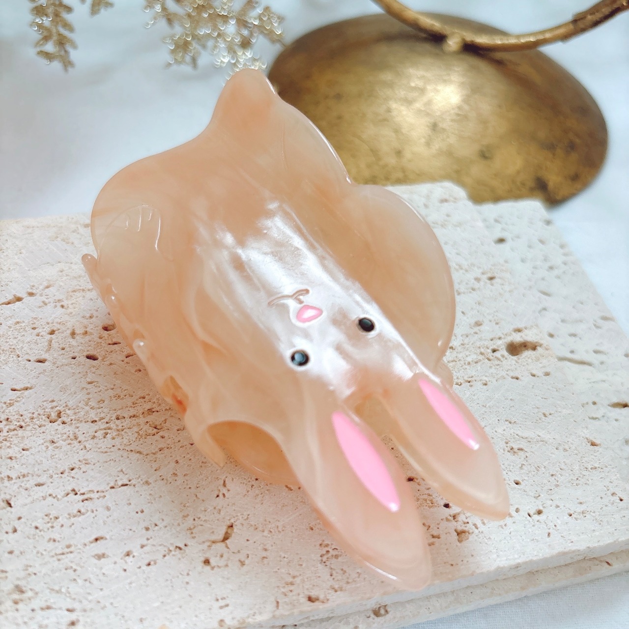 おとぼけうさぎ　ヘアクリップ