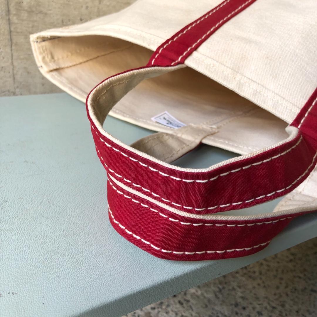 KU657 エルエルビーン トートバッグ 70s レッド 筆記体タグ Lサイズ