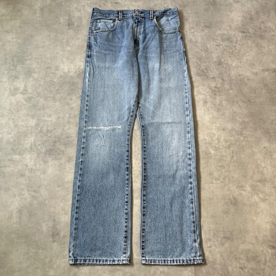 リーバイス517 Levis W32 フレアデニム 青 古着 ボトム 17019