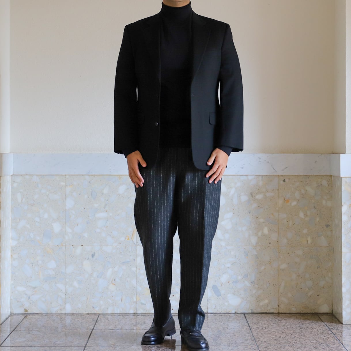 極美品】BROOKS BROTHERS Cashmere Black blazer size39 Loro Piana