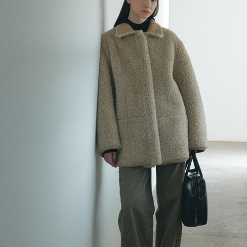 Oversized boa Jacket  T4131