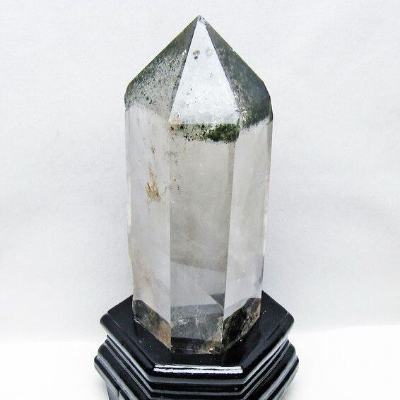 1.2Kg グリーンファントム 六角柱 台座付属 一点物 152-3881